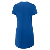 Women's Fanatics Royal Florida Gators Ruched Drape T-Shirt Dress
