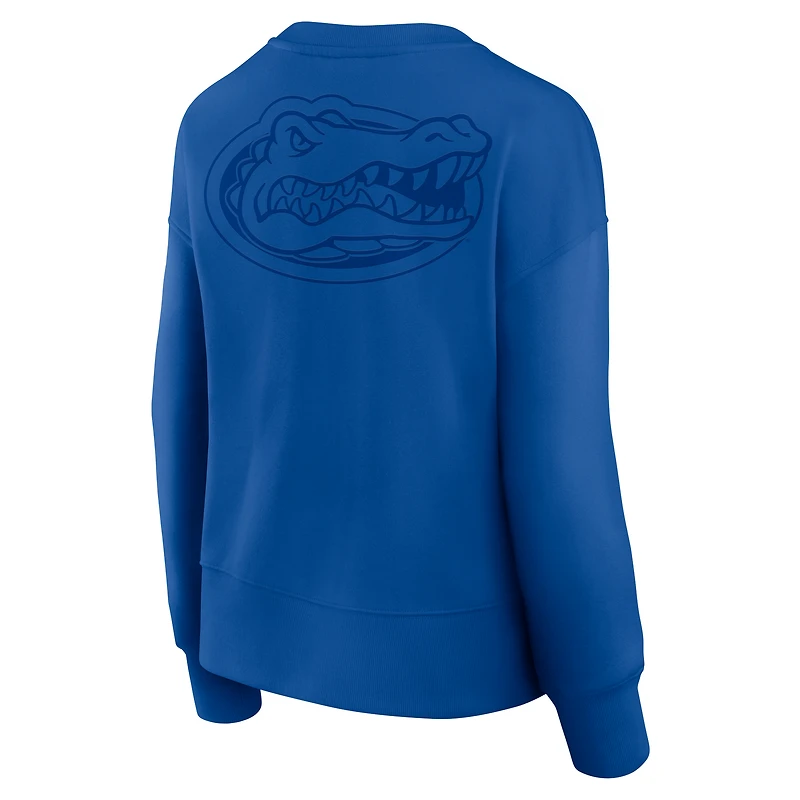 Sweat-shirt en polaire ultra-doux Fanatics Royal Florida Gators pour femme
