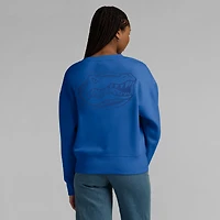 Women's Fanatics Royal Florida Gators Supersoft Flow Fleece Pullover Sweatshirt