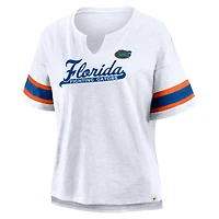 Women's Fanatics White Florida Gators Hometown Premium Script T-Shirt