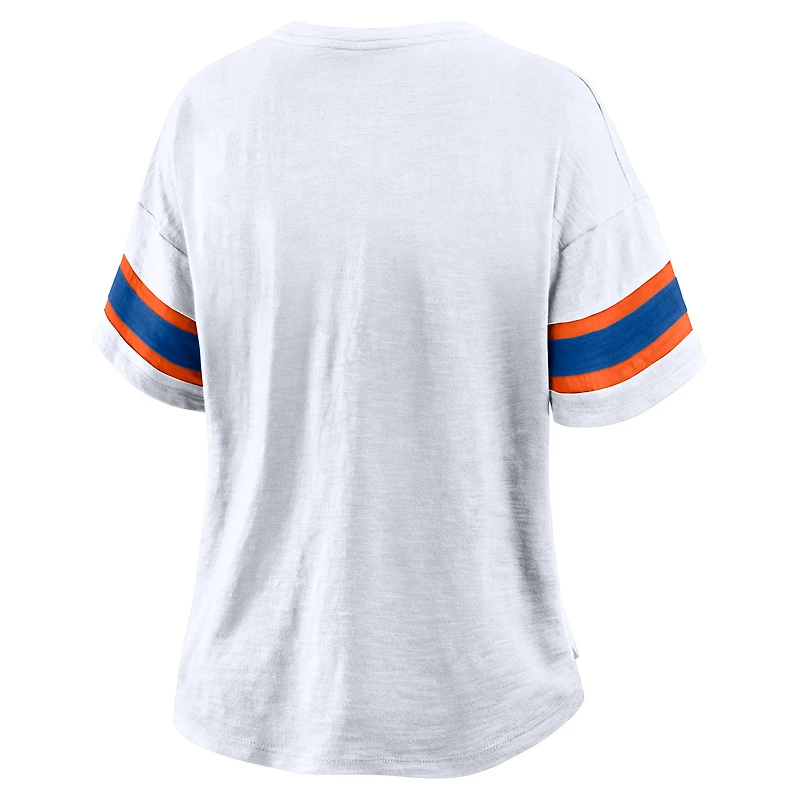 Women's Fanatics White Florida Gators Hometown Premium Script T-Shirt
