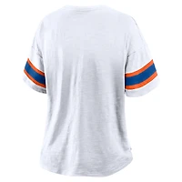 Women's Fanatics White Florida Gators Hometown Premium Script T-Shirt