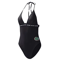 Women's G-III 4Her by Carl Banks Black Florida Gators Full Count One-Piece Swimsuit
