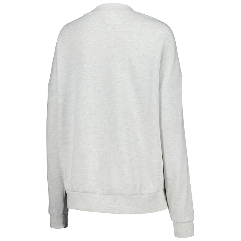 Women's Gameday Couture Ash Florida Gators Team Effort Pullover Sweatshirt & Shorts Sleep Set