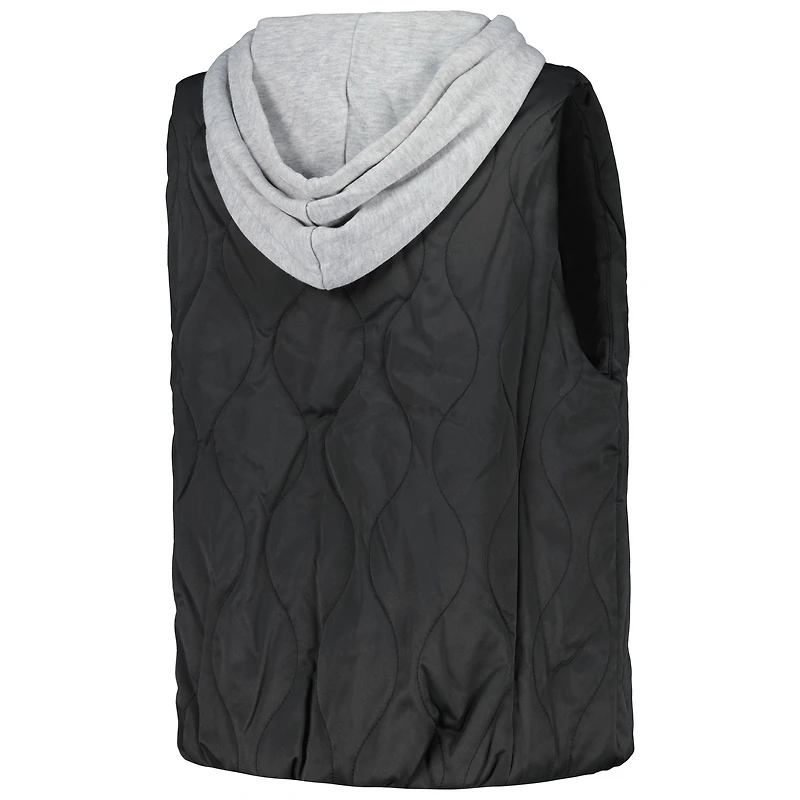 Women's Gameday Couture Black Florida Gators Headliner Full-Snap Hooded Puffer Vest