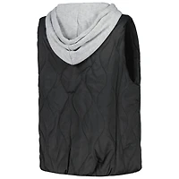 Women's Gameday Couture Black Florida Gators Headliner Full-Snap Hooded Puffer Vest