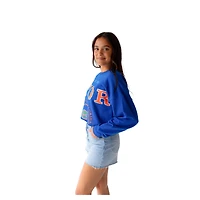 Sweat-shirt court Phipps des Royal Florida Gators pour femmes