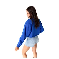 Women's Gameday Social Royal Florida Gators Phipps Cropped Sweatshirt