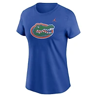 T-shirt Jordan Brand Royal Florida Gators Primetime pour femme avec logo