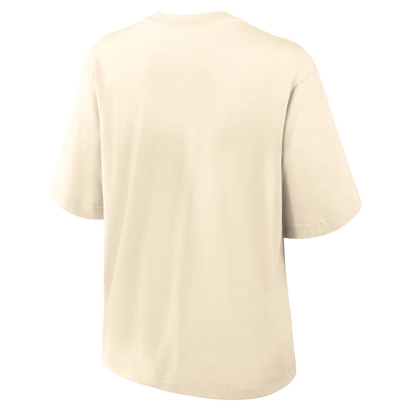 Women's Jordan Brand Tan Florida Gators Established Tag Boxy T-Shirt