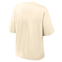 Women's Jordan Brand Tan Florida Gators Established Tag Boxy T-Shirt