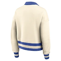 Women's Jordan Brand Tan Florida Gators Legacy Half-Zip Sweatshirt