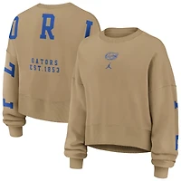 Sweat-shirt surdimensionné Phoenix 2-Hit pour femme Jordan Brand Tan des Florida Gators