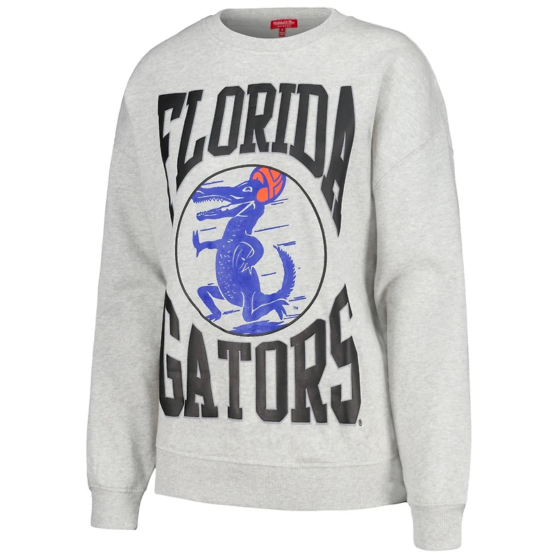 Sweat-shirt léger avec logo surdimensionné des Florida Gators de Mitchell & Ness pour femmes