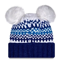 Women's New Era  Royal Florida Gators Double Pom & Print Cuffed Knit Hat