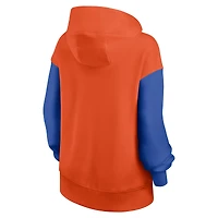 Women's Nike Orange/Royal Florida Gators Oversized Legacy Phoenix Pullover Hoodie