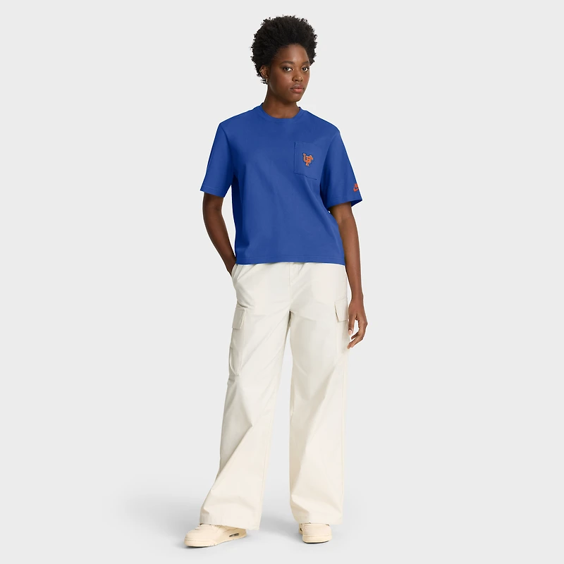 Women's Nike Royal Florida Gators Legacy Pocket Boxy T-Shirt