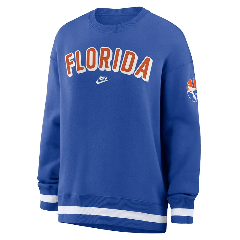 Women's Nike Royal Florida Gators Oversized Legacy Phoenix Sweatshirt