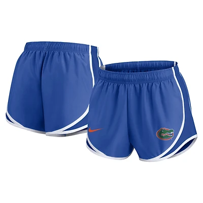 Short Nike Royal Florida Gators Primetime Tempo Dri-FIT pour femme