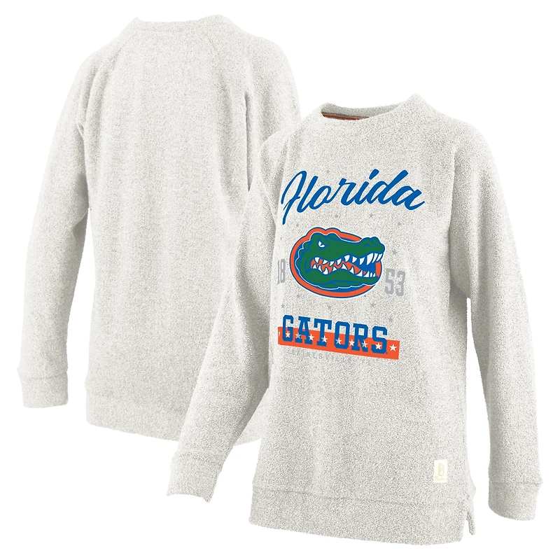 Pressbox Oatmeal Florida Gators Sweat-shirt confortable en tissu éponge pour femme Taille plus