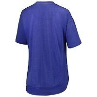Women's Pressbox Royal Florida Gators Arch Poncho T-Shirt