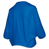 T-shirt oversize pour femme Pressbox Royal Florida Gators Midi avec logo en arc