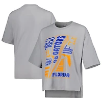 Women's Pressbox Silver Florida Gators Rock & Roll School of T-Shirt