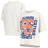 Women's Pressbox  White Florida Gators Elena Oversized Slub T-Shirt