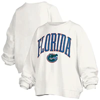 Women's Pressbox  White Florida Gators Plus Nelson Janise Sweatshirt