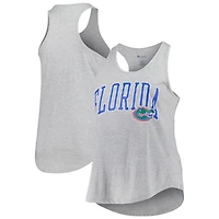 Women's Profile Heather Gray Florida Gators Arch Logo Racerback Scoop Neck Tank Top
