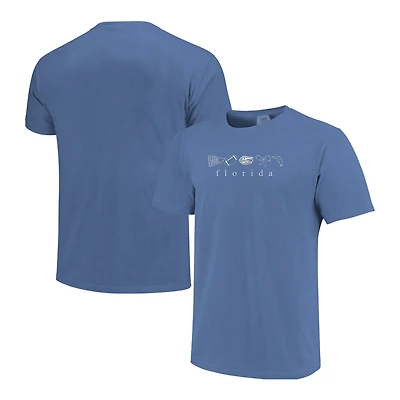 T-shirt femme Royal Florida Gators Comfort Colors