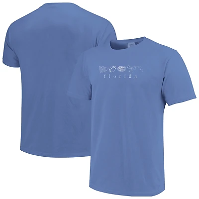 Women's  Royal Florida Gators Comfort Colors T-Shirt