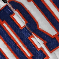 Women's Stadium Athletic White Florida Gators Arched Name Full-Zip Hoodie