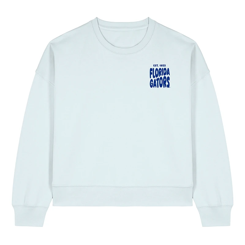 Women's Uscape Apparel  Light Blue Florida Gators Cloud Sweatshirt