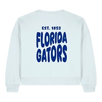Women's Uscape Apparel  Light Blue Florida Gators Cloud Sweatshirt