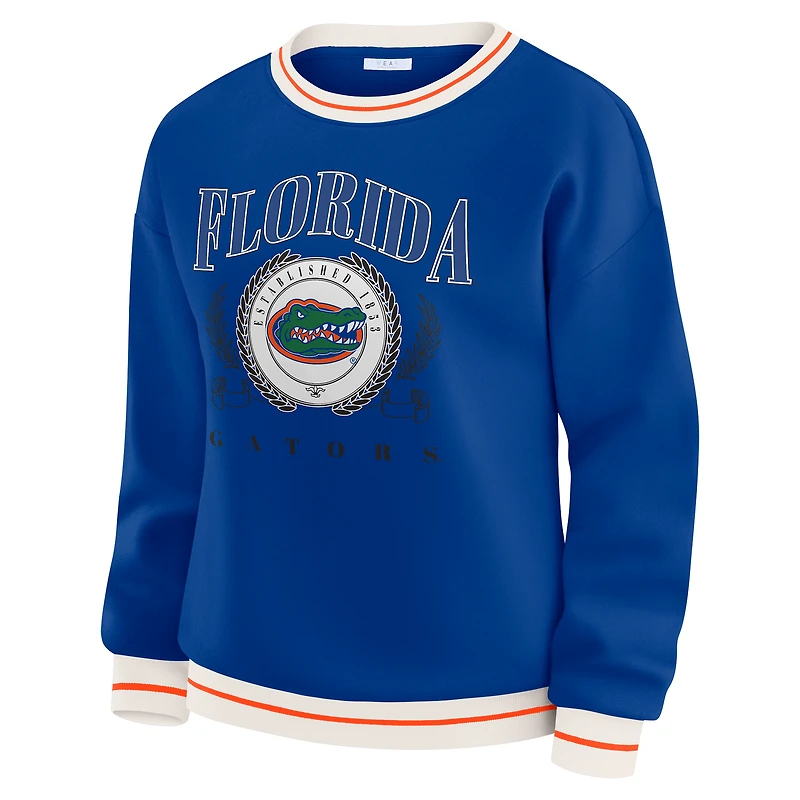 Women's WEAR by Erin Andrews Royal Florida Gators Seal Sweatshirt