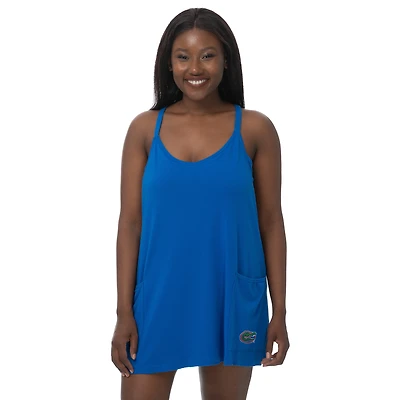 Robe-short à poches ZooZatz Royal Florida Gators Active pour femme