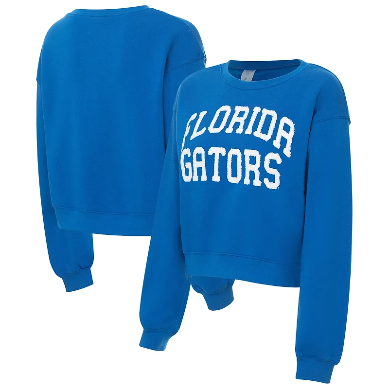 Sweat-shirt court en chenille ZooZatz Royal Florida Gators pour femme