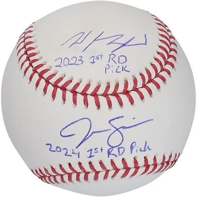 Wyatt Langford & Jac Caglianone Florida Gators Autographed Baseball with Multiple 1st Round Pick Inscriptions