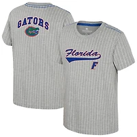 Youth Colosseum  Heather Gray Florida Gators Airball Baseball T-Shirt