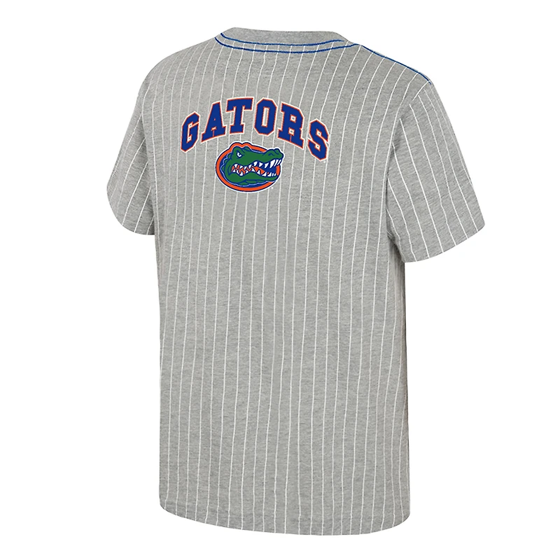 Youth Colosseum Heather Gray Florida Gators Airball Baseball T-Shirt