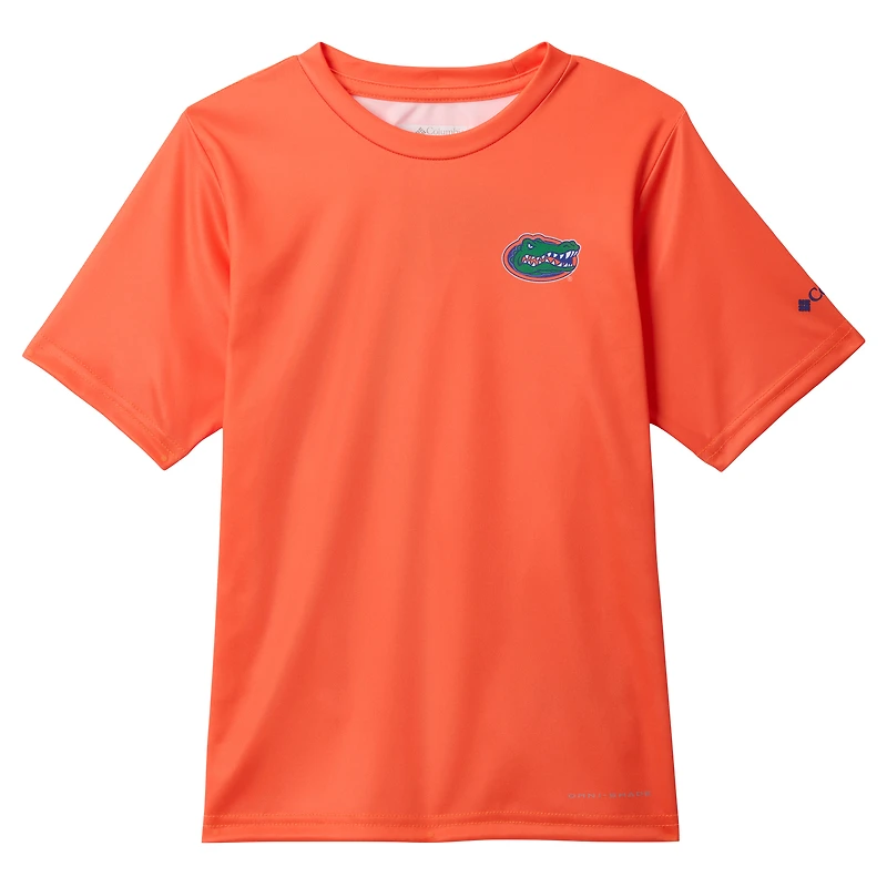 Youth Columbia Orange Florida Gators Terminal Tackle Omni-Shade T-Shirt