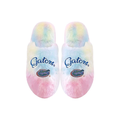 Youth FOCO Florida Gators Rainbow Script Slippers