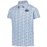 Youth Garb Royal Florida Gators Tom Allover Print Performance Polo