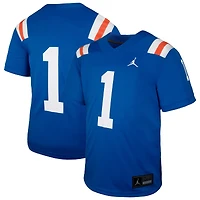 Maillot de football alternatif Jordan Brand n° 1 Royal Florida Gators pour jeunes