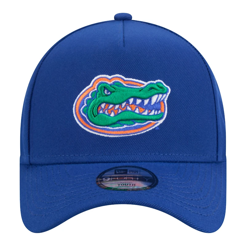 Casquette ajustable New Era Royal Florida Gators 9FORTY pour jeunes
