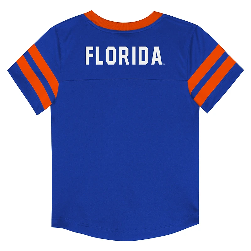 Youth Outerstuff Royal Florida Gators Red Zone Two-Piece V-Neck Top and Pants Set