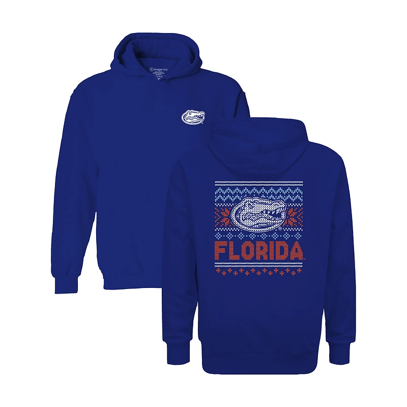 Youth Royal Florida Gators Classic Holiday Sweater Hoodie