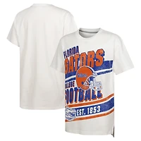 T-shirt surdimensionné blanc pour jeunes Florida Gators « Let's Get Loud »
