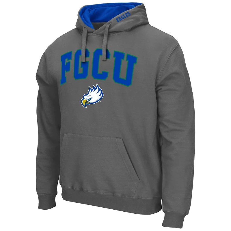 Pull Colosseum Charcoal Florida Gulf Coast Eagles Arch & Logo pour homme